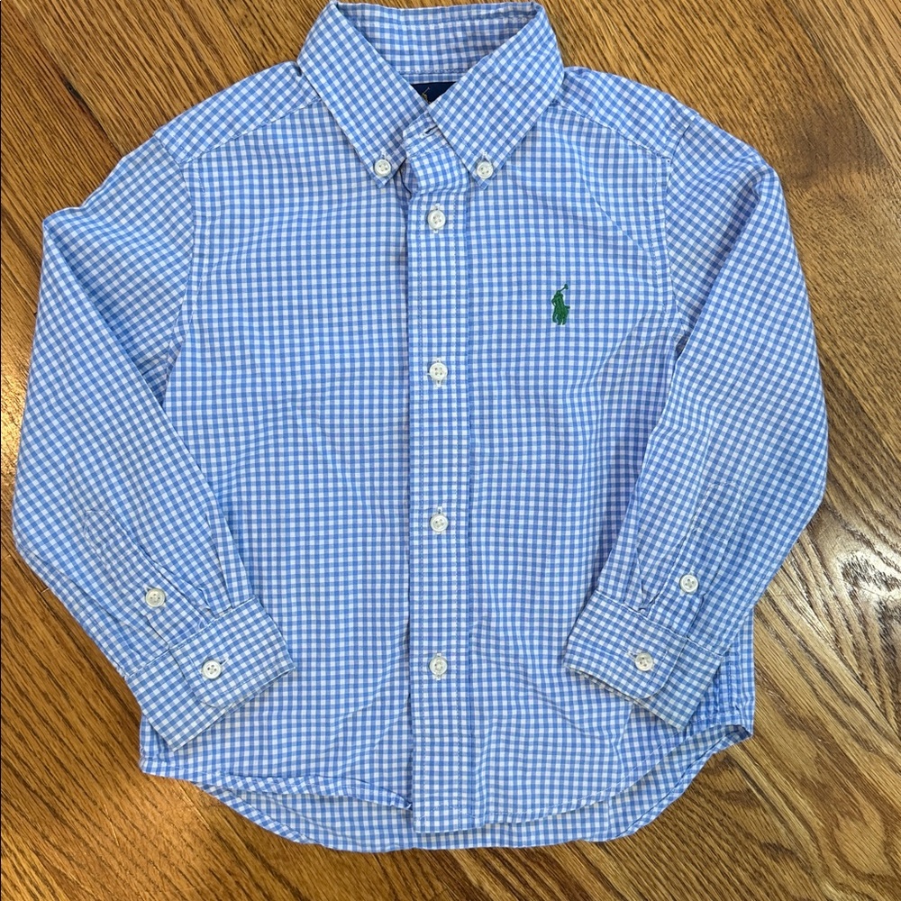 Boy’s Ralph Lauren Button Up/Button Down Shirt. Size 3/3T. Excellent/Like New.